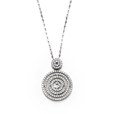 NEW PRODUCTION : CIRCLE PERSONALIZED DIAMOND PENDENT