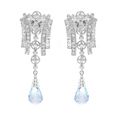 NEW PRODUCT : AQUAMARINE PERSONALIZED EARRINGS  (EXCLUSIVE TO PRECIOUS)