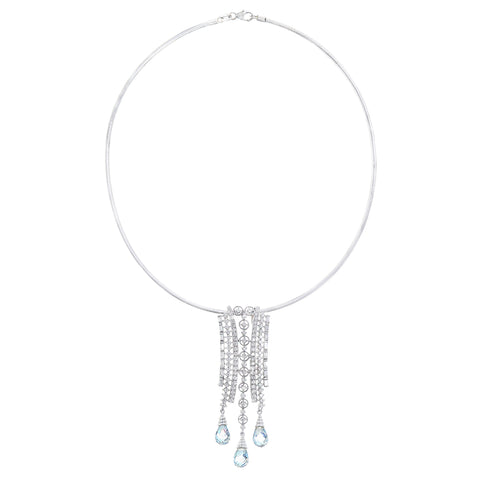 NEW PRODUCT : AQUAMARINE PERSONALIZED NECKLACE  (EXCLUSIVE TO PRECIOUS)